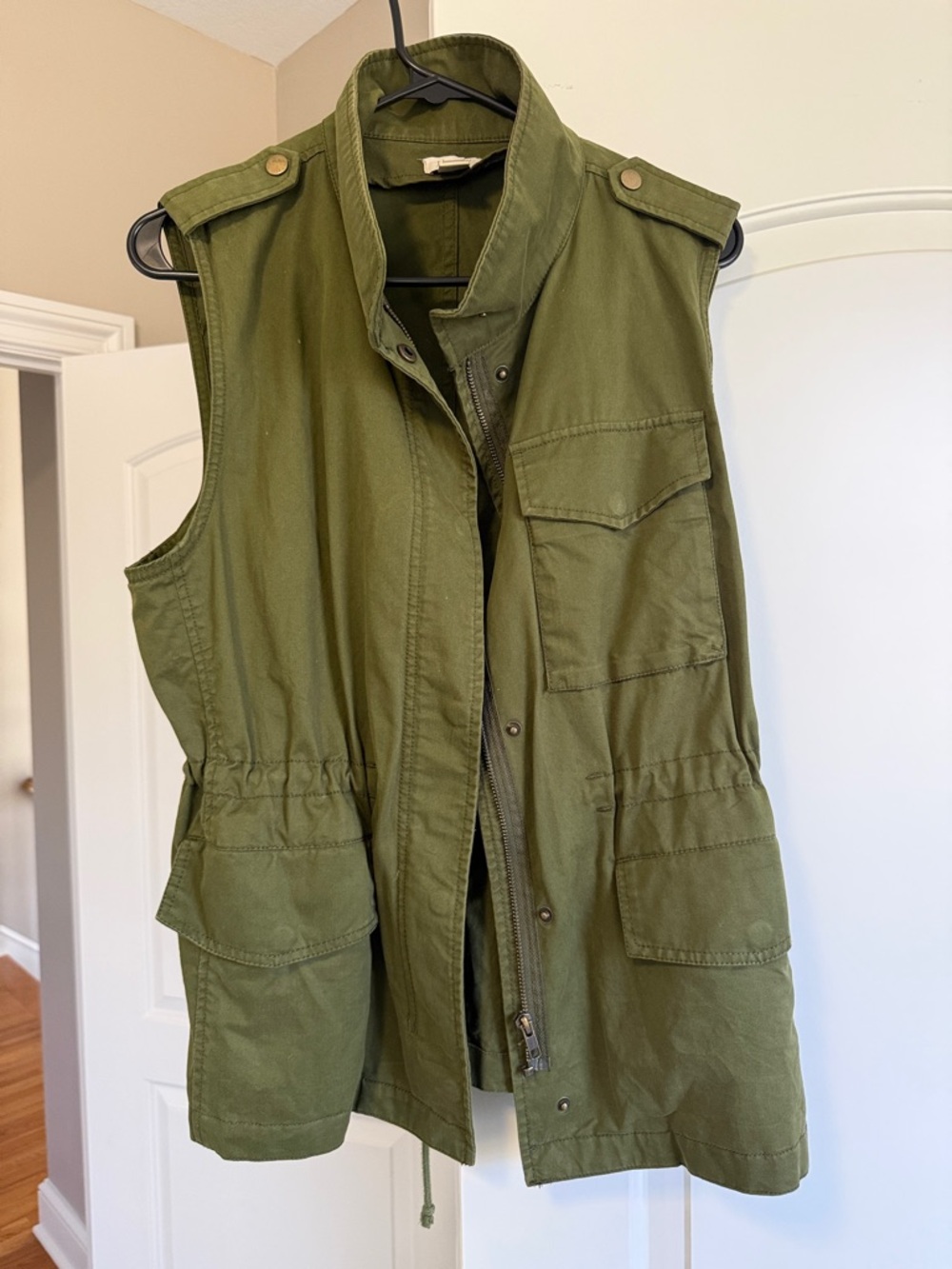 J. Crew Olive Utility Field Vest